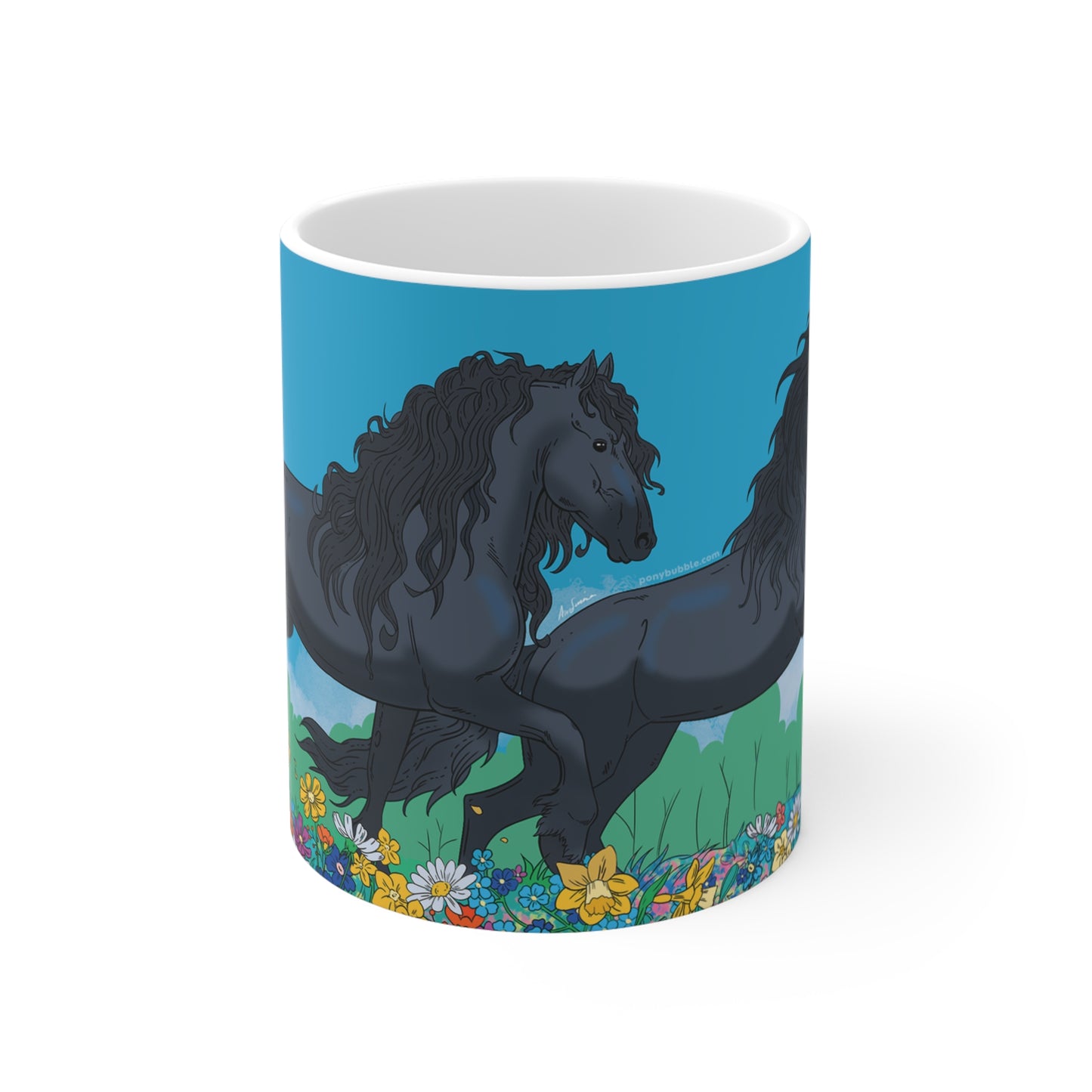 Flower Field Friesians