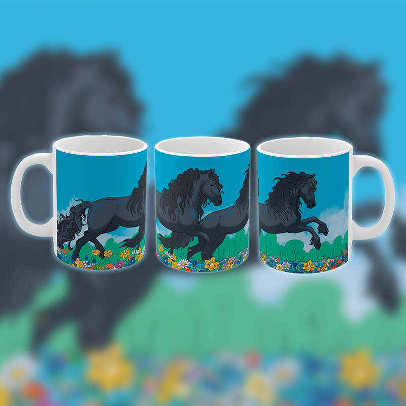 Flower Field Friesians