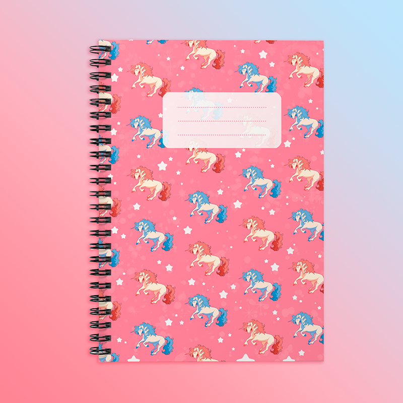 Unicorns and Stars Notebook