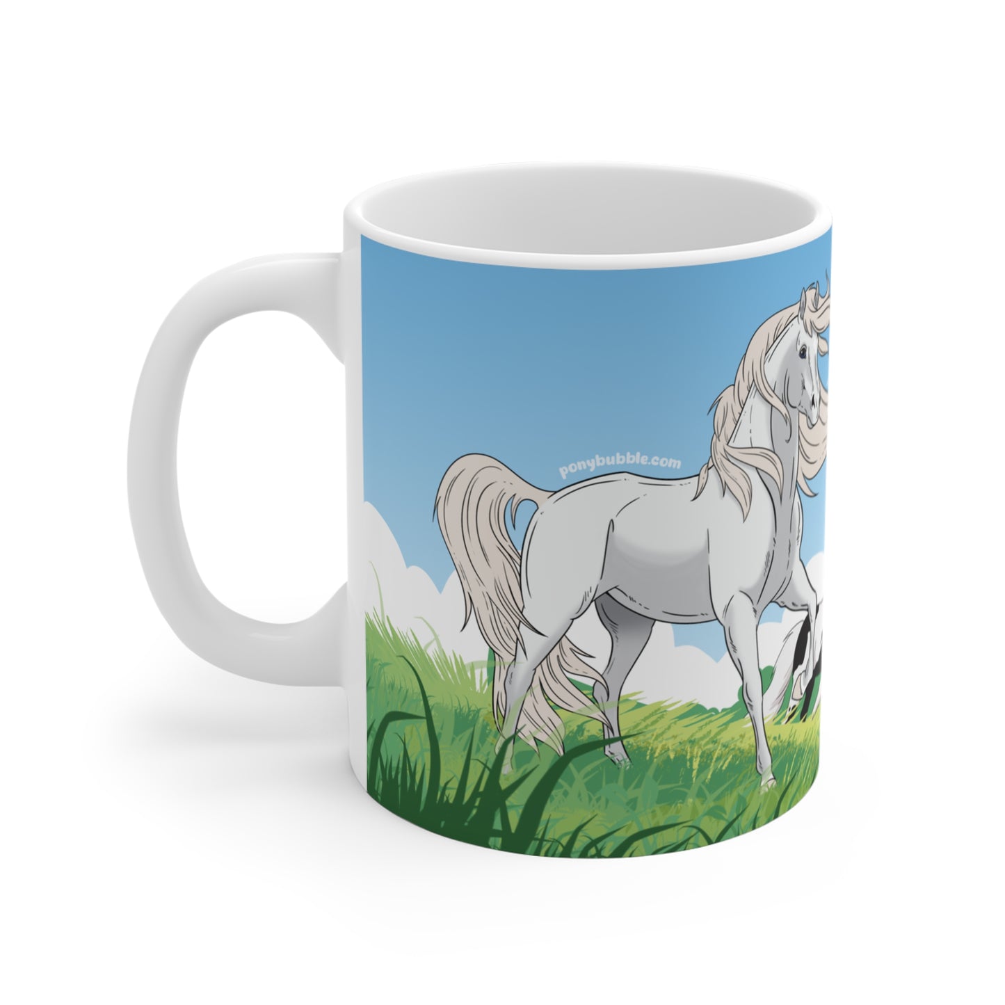 Freedom, Wild horses Mug / White