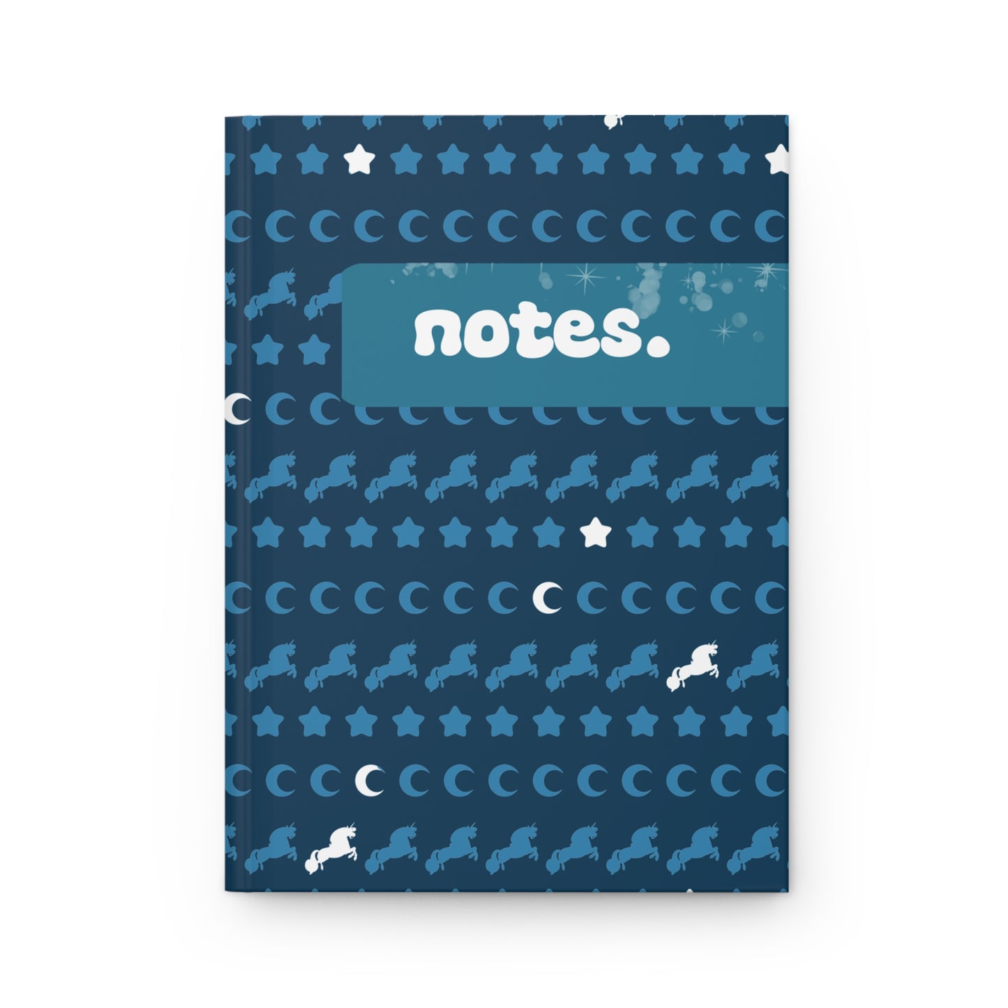 Unicorns Among Stars - Hardcover Notebook