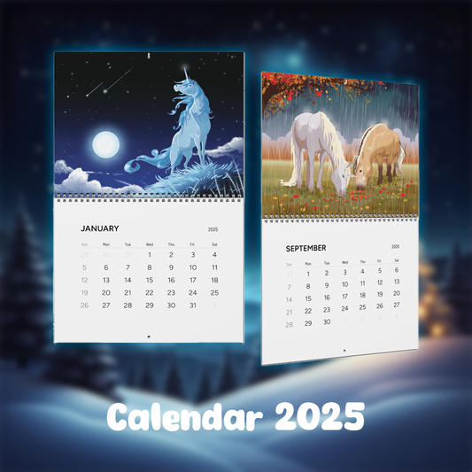 Horses and Unicorns Calendar 2025