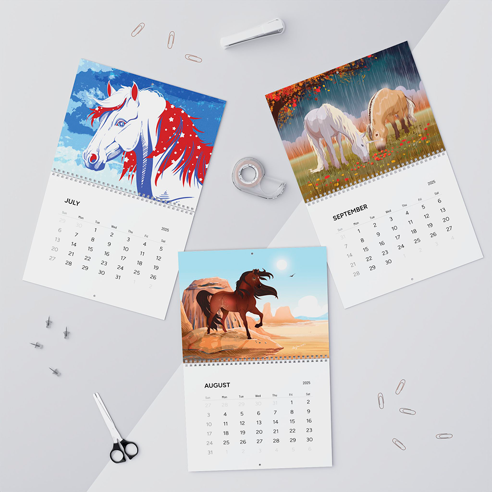 Horses and Unicorns Calendar 2025