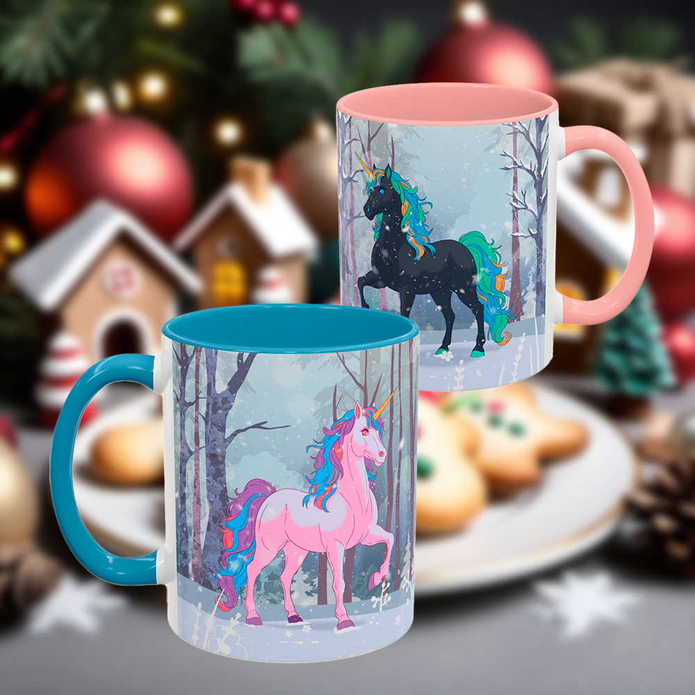 Winter Unicorns Coffee Mug (11 & 15oz)